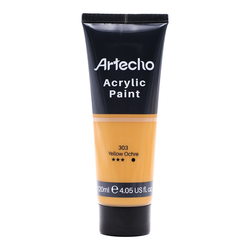 Acrylic Paint for Art Paint, Decorate, Yellow Ochre 4.05 Ounce/120ml Acrylic Paint Supplies for Wood, Fabric, Crafts