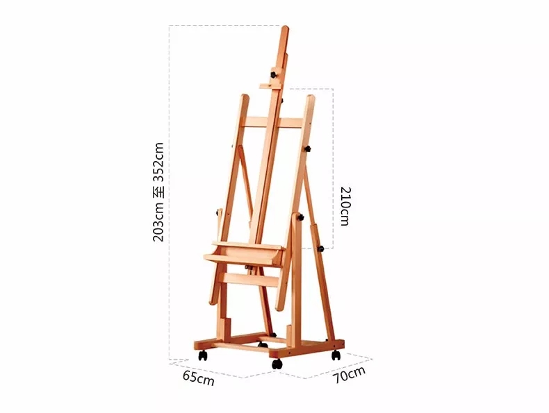 2020 High Quality Top Quality Adjustable Different Angle Artist Master Single Level wooden easel