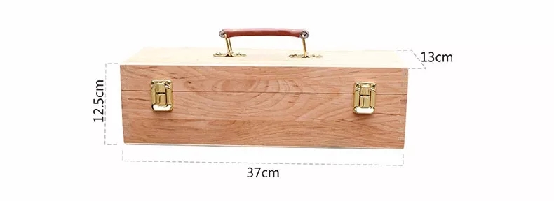2020 Creative pine Wood Easel with Paint Box Oil Painting Rack Paint Tool Case