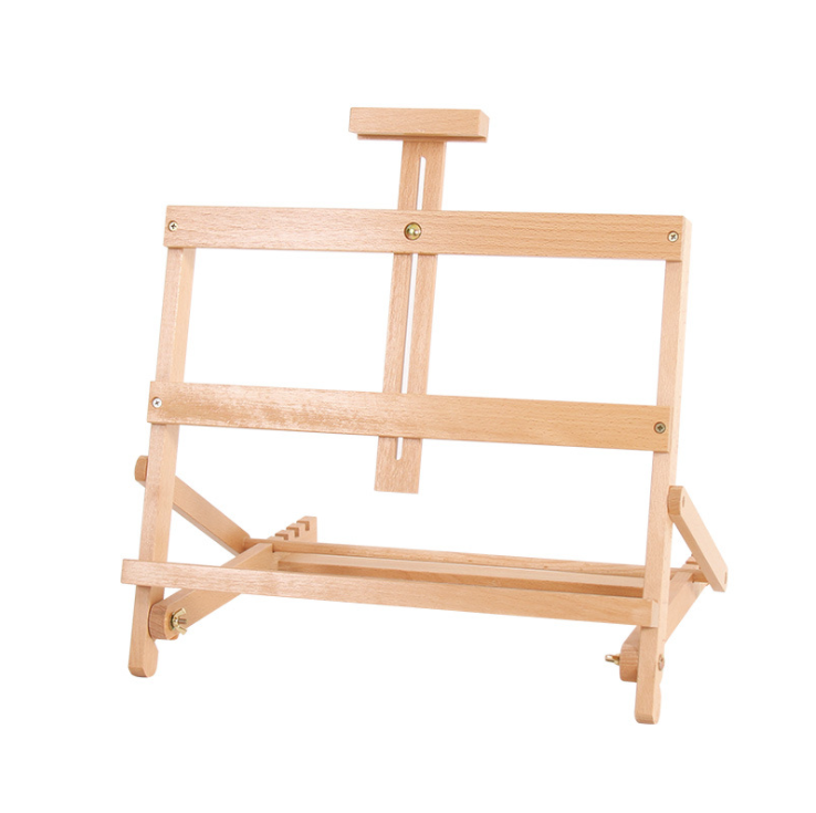 2021 Artists Adjustable Tabletop Beechwood Painting and Display Easel with an adjustable track