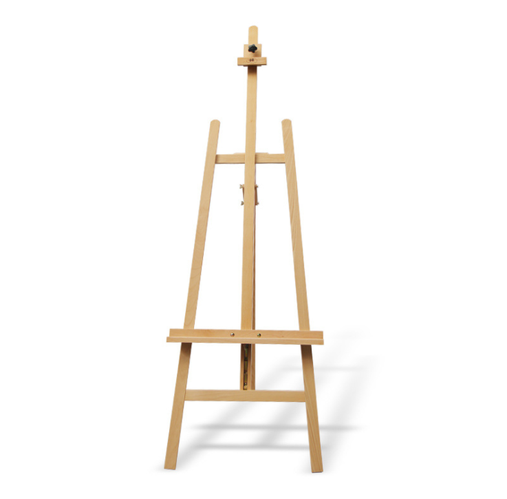 2021 New Art Supply Medium A-Frame Wood Lyre Artist Easel with tray storage