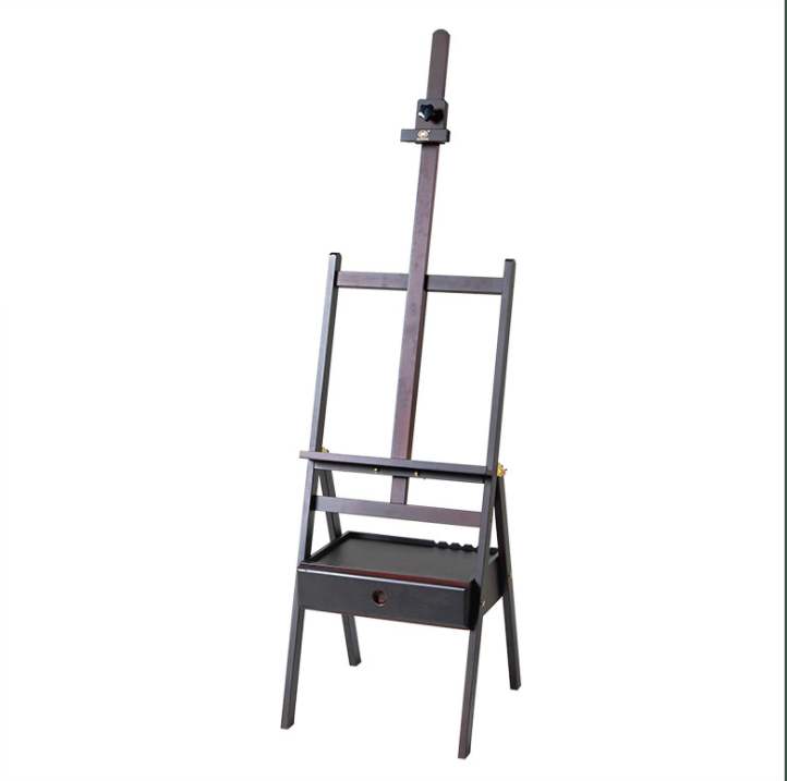 2021 New Adjustable Solid Beech Wood storge box Easel Stand for Artists