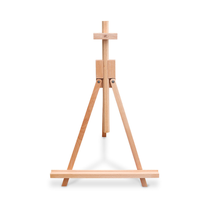 2021 Best selling Art supplier Ajustable Folding Beechwood Tripod Display Stand for painting and displaying