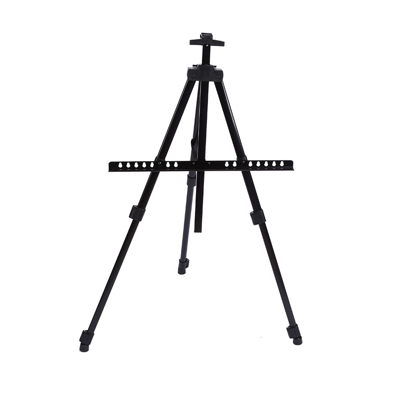 Drawing Easel Display Frame Folding Black Iron Metal Easel For Artists Student