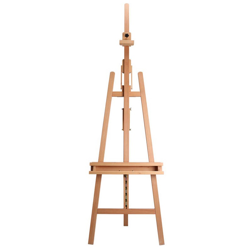Art Professional Solid Beech Large Floor Studio Painters Easel For Adults
