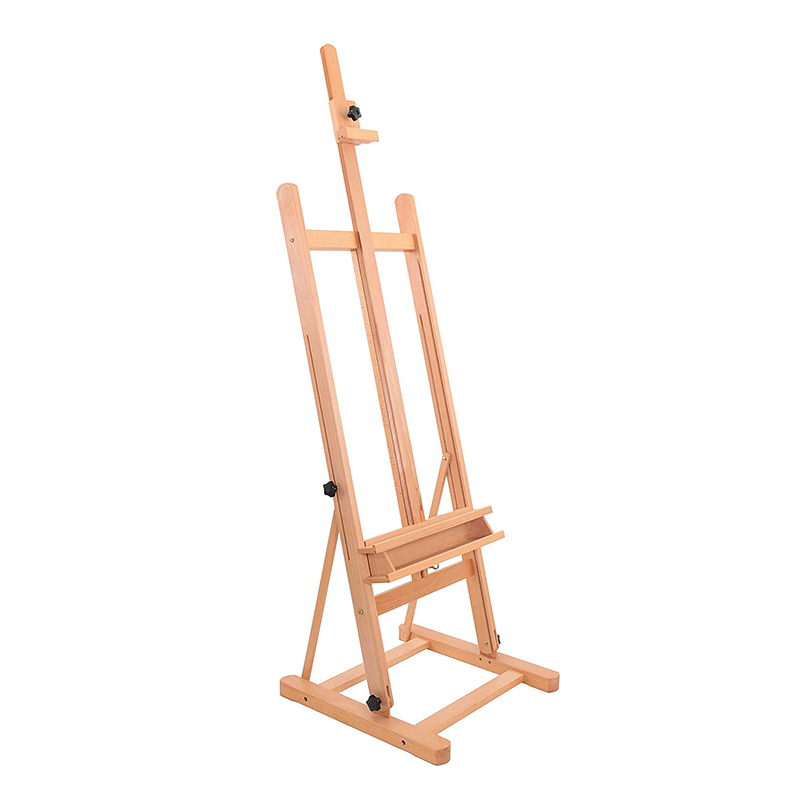 Professional Medium Wooden Studio H Frame Easel For Artist Painting