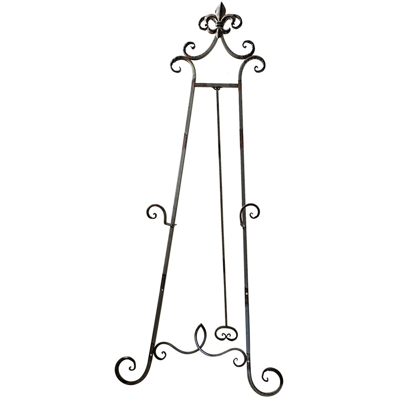Art 54 Inch Total Adjustable Hook Metal Portable Floor Easel Stand for Wedding Decorative Display
