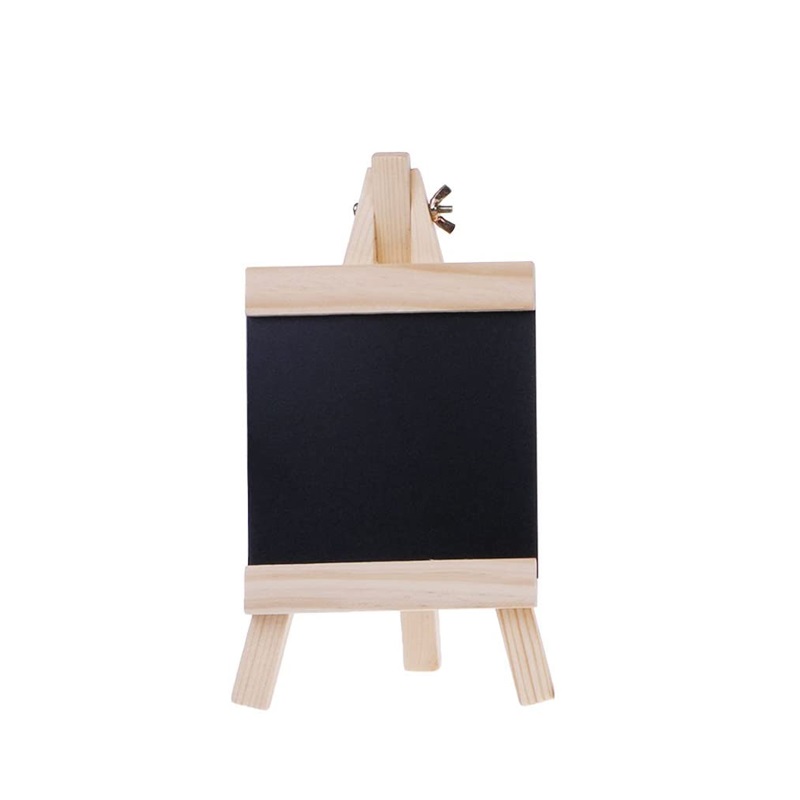 Kids Wood Writing Boards Collapsible Desktop Message Blackboard Easel Kit