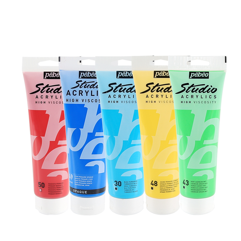 High Viscosity 250ml Pebeo Studio Fine Acrylics For Artist Painting