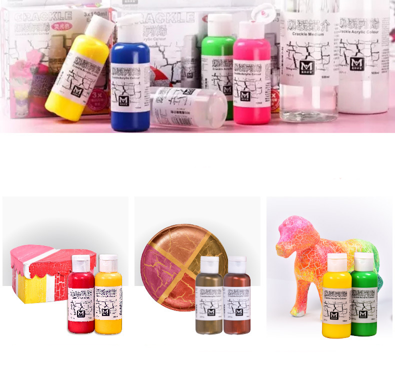 High Quality Cool Crackle Acrylic Paint For Artst Painting