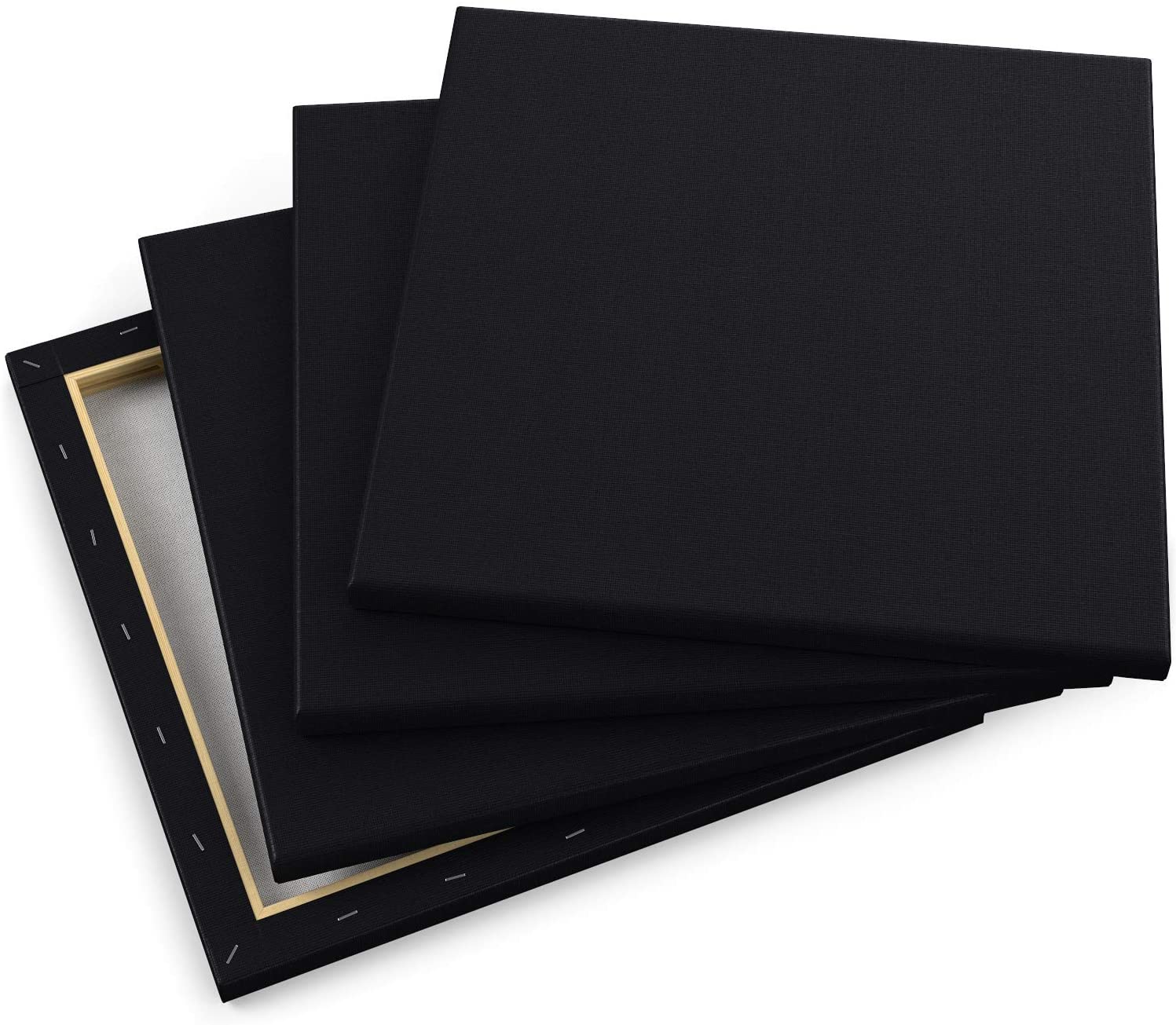2022 Amazon Hot Selling Canvas Blank Black Stretch Canvas Art Black for Painting, Acrylic Pouring, Oil Paint