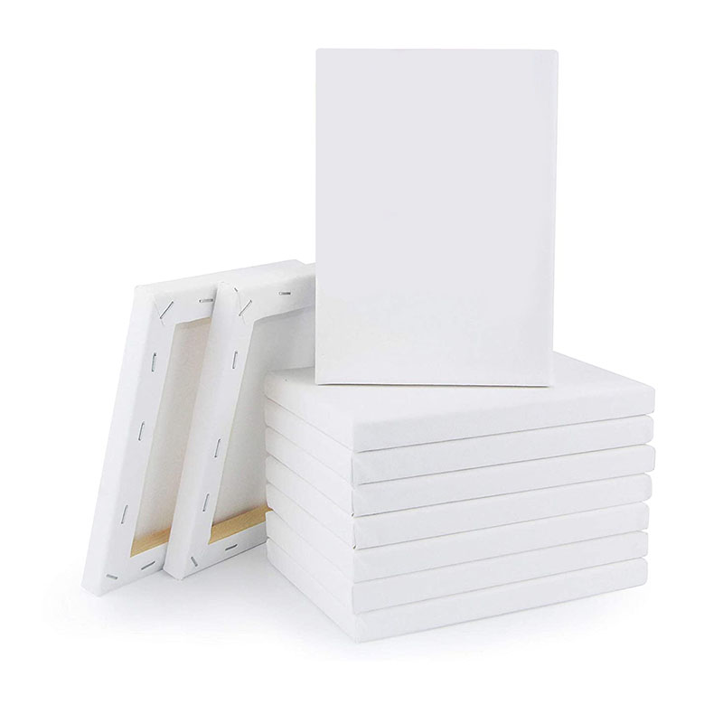Art 10 Pack 5x7 Inch Heave Weight Gesso Acid Free Stretched Canvas Frame for Acrylic Pouring Painting