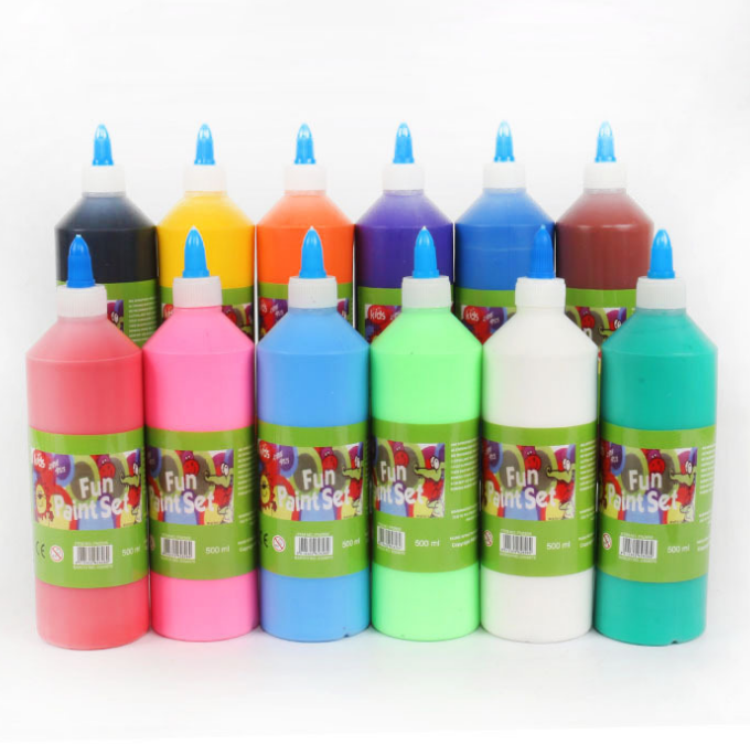 500 ml pouring matt acrylic drawing paint in nozzle bottle stone outdoor wall paint acrylic paint for arts and crafts