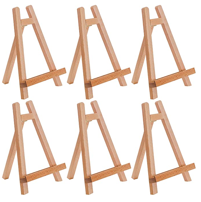Tabletop Display Stand Artist canvas Easel,Beechwood Tripod for kids Painting easel artists painting set