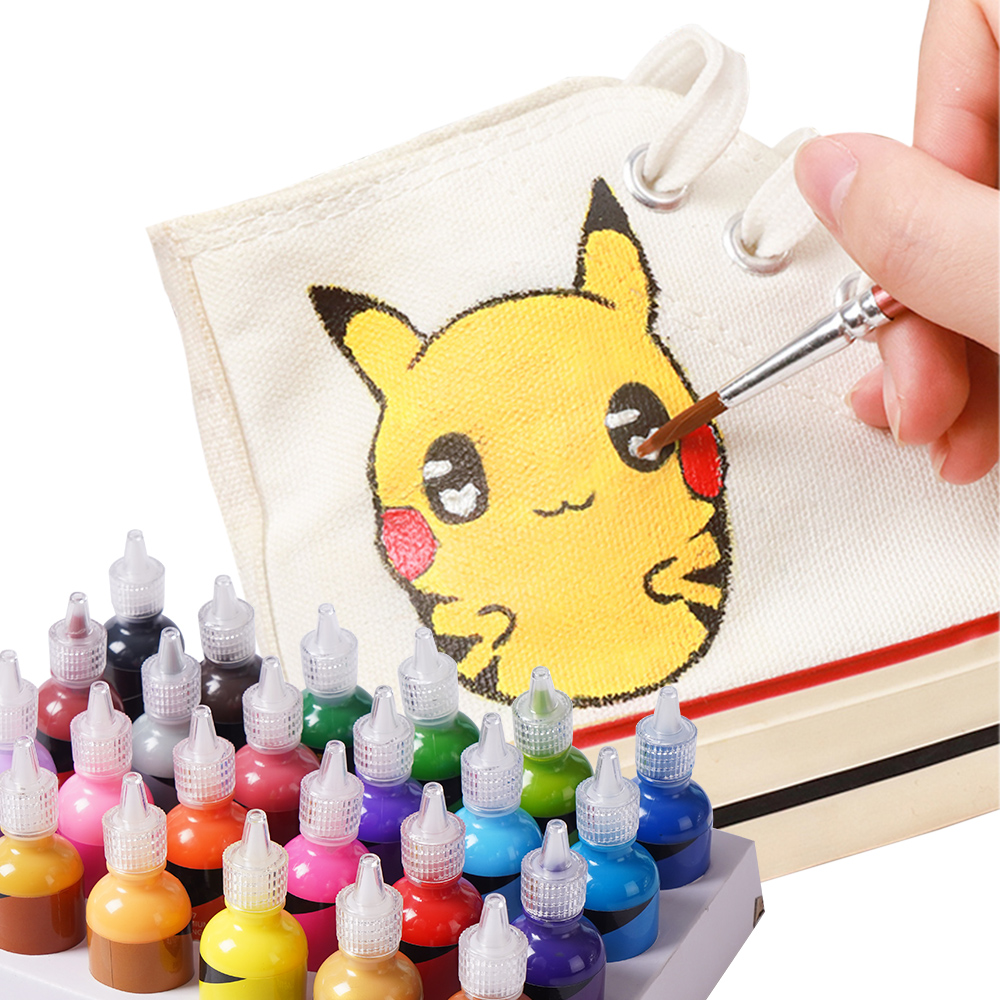 Amazon hot sale good crafts Wholesale OEM Fabric Paint DIY Fabric Paints Set Create Own Logo Pattern on your T-Shirt