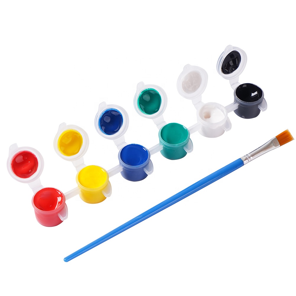 Non toxic 5ml acrylic artistic paint set ,12colors paint by numbers canvas acrylic(12*5ml)