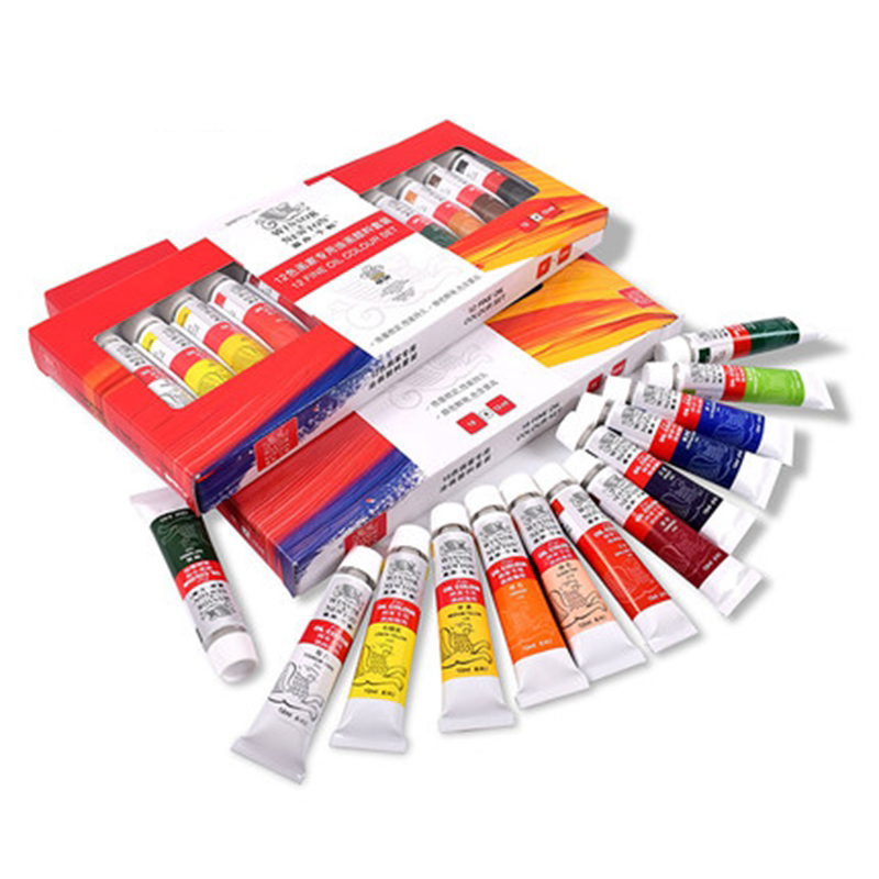 Winsor and Newton 12/18/24 colours 12ml artist professional aluminium tube oil colour paint set