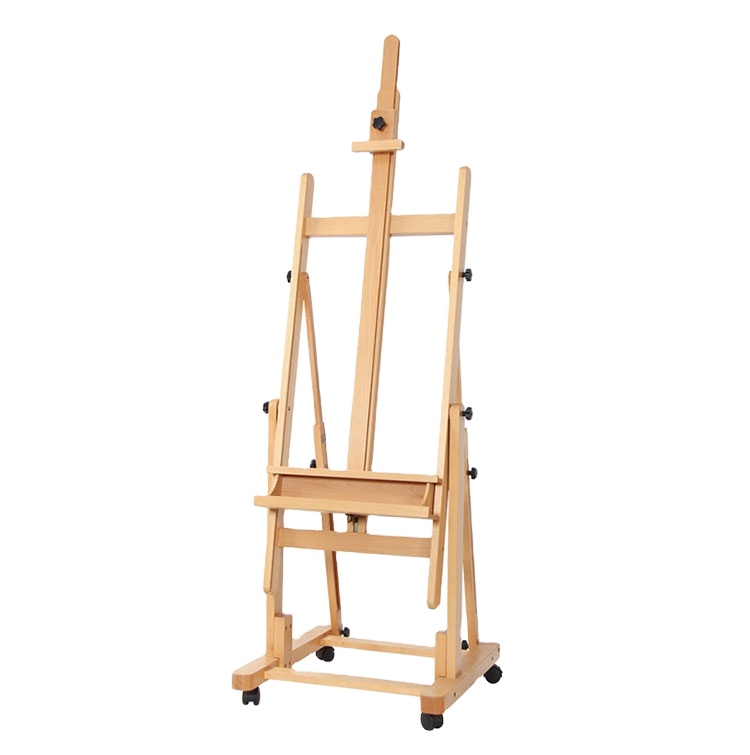 Professional Master Studio Easel Beech Wooden Easel Art Professional Easel with Casters