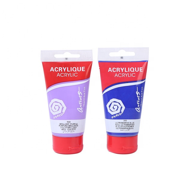 ACRYLIQUE COLOUR PAINTS ACRYLIC TUBE NON-TOXIC WATER-BASED 75 ML ACRYLIC PAINT