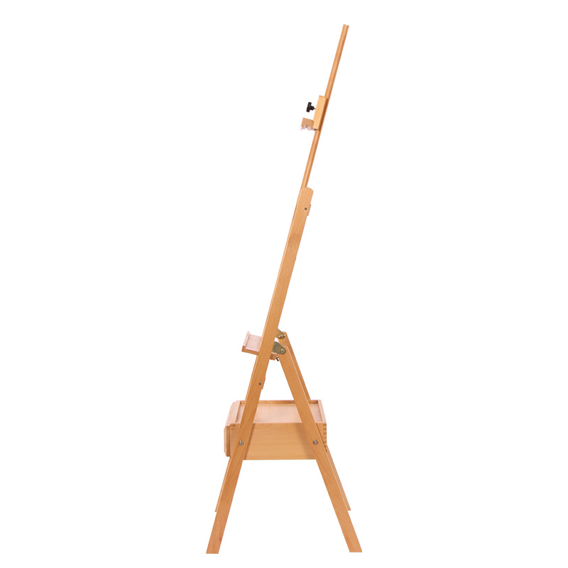 Studio Easel Stand High-end Level Professional Artists Painting Easel Adjustable Beech Walnut Wood Easel