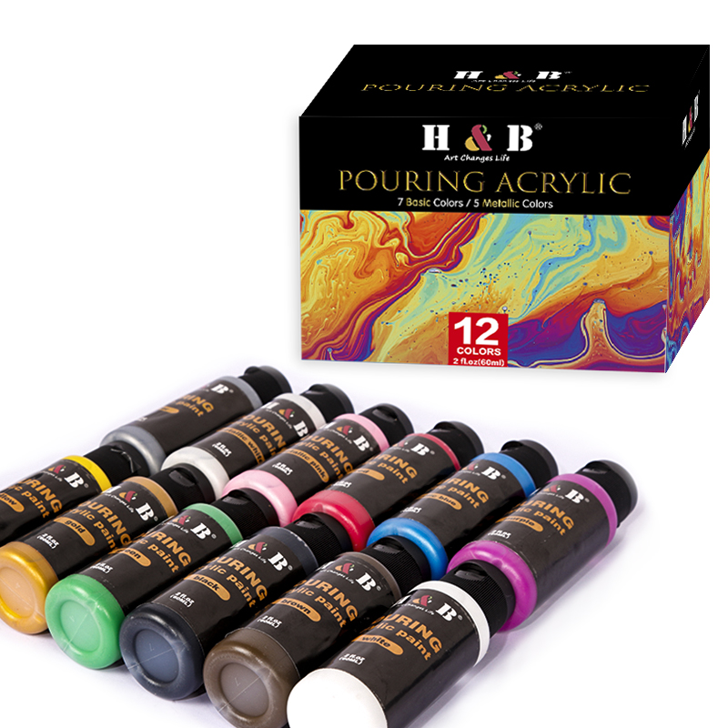 new factory Fluid acrylic paint diy paint pouring acrylic set