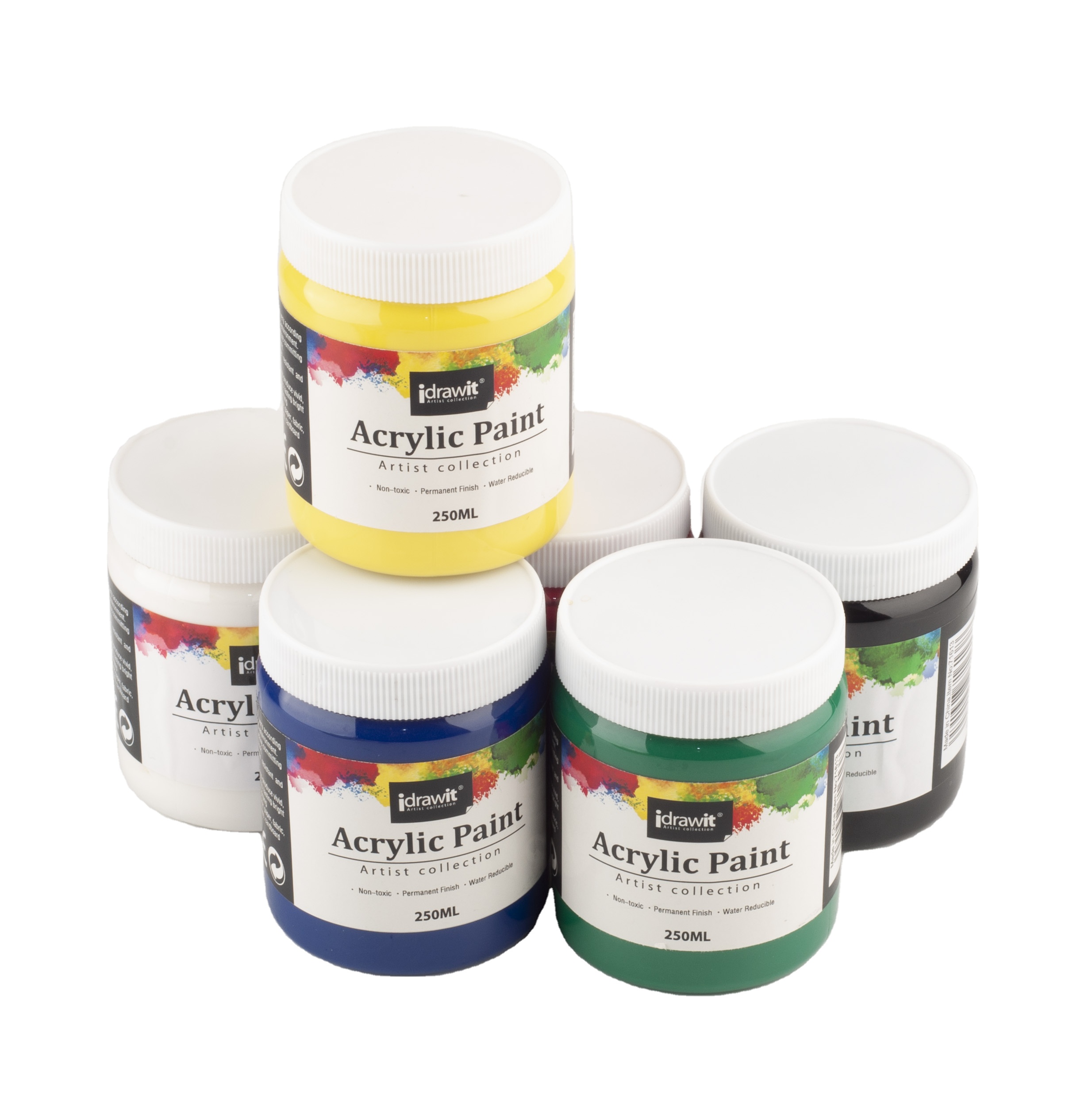Wholesale 250 ml Bulk Canned Private Label Acrylic Paint Colors for Artist Painting