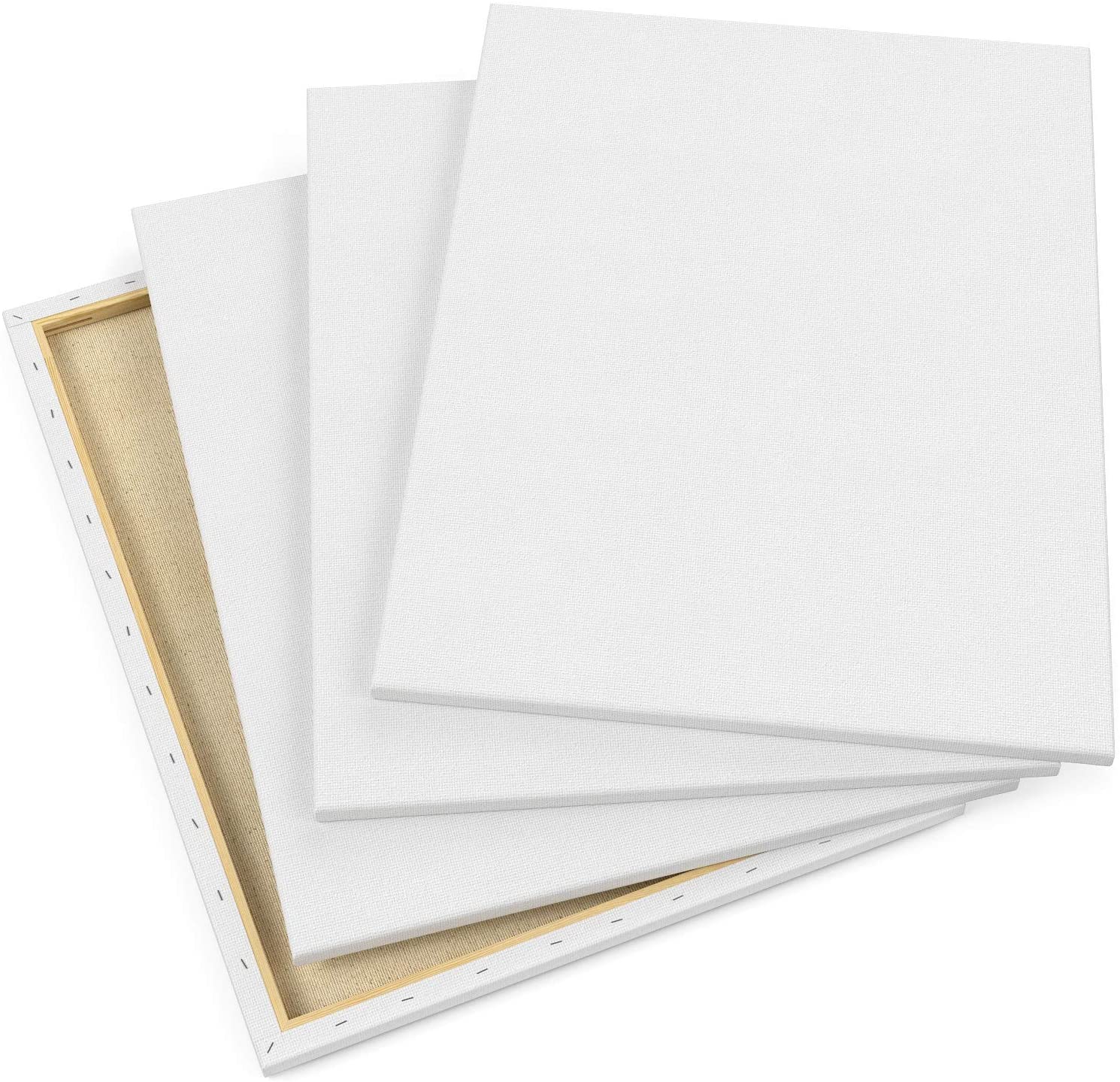 Hot-selling 2 Pcs Square White Blank Cotton Art Painting Canvas Set 20*20cm