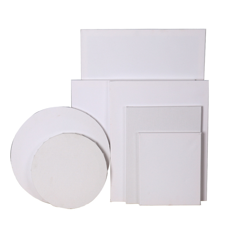 Special shaped circular stretch canvas blank art canvas panel for students