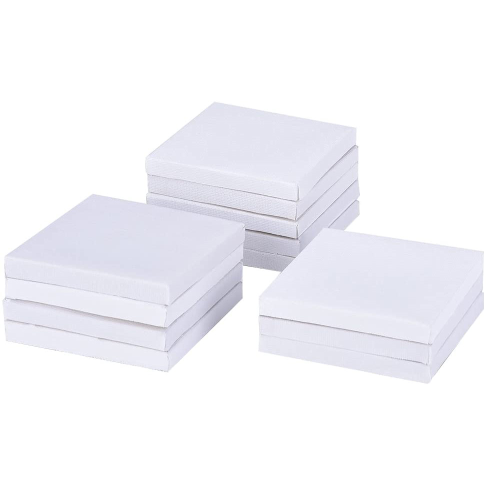 Hot-selling 3x3 inch Mini Stretched Artist Painting Canvases Set
