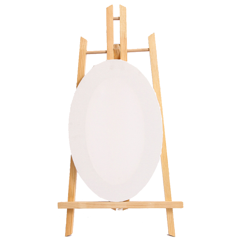 Custom Oil Paint Frame Art Painting Board,Ellipse Round Blank Stretch Canvas Panels Artist