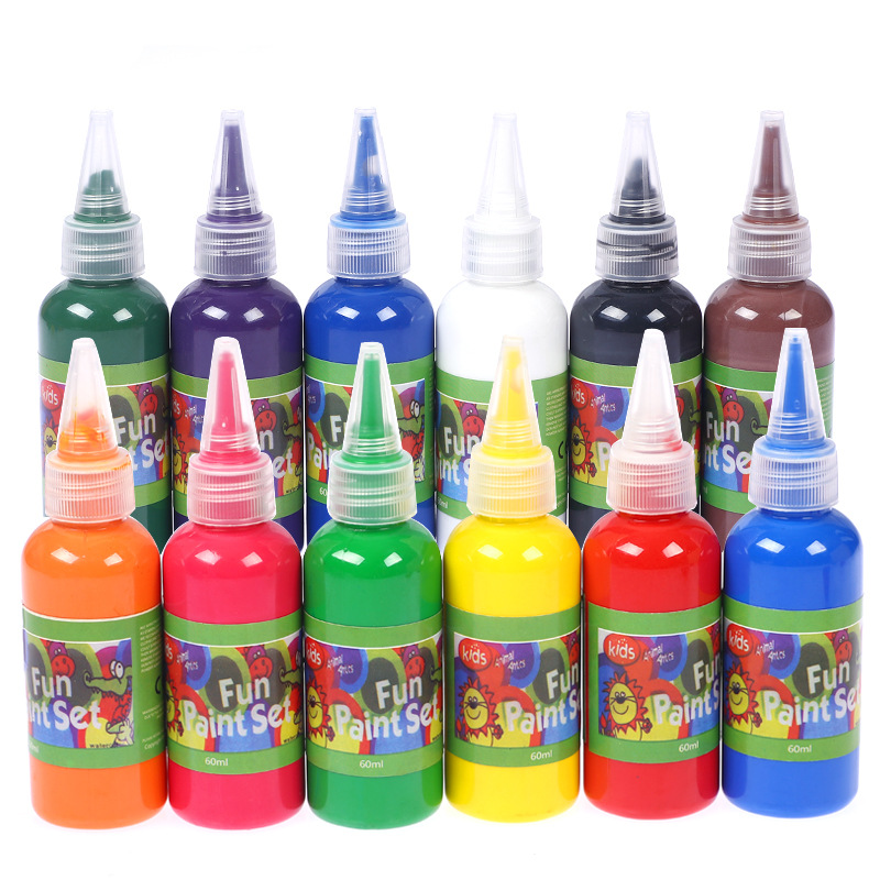 12*60ml Non-toxic water color paint washable water color paint set for kids