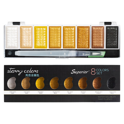 5/8 colors art set with acrylic paint with professional acrylic paint set cheap for kids