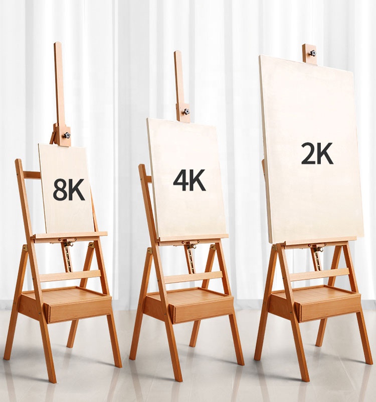 Sturdy Beechwood Adjustable Artwork Painting Drawing Wood Easel