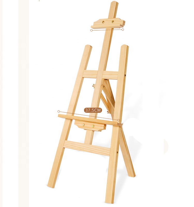 Sturdy Beechwood Adjustable Artwork Painting Drawing A-Frame Wood Easel for Student 