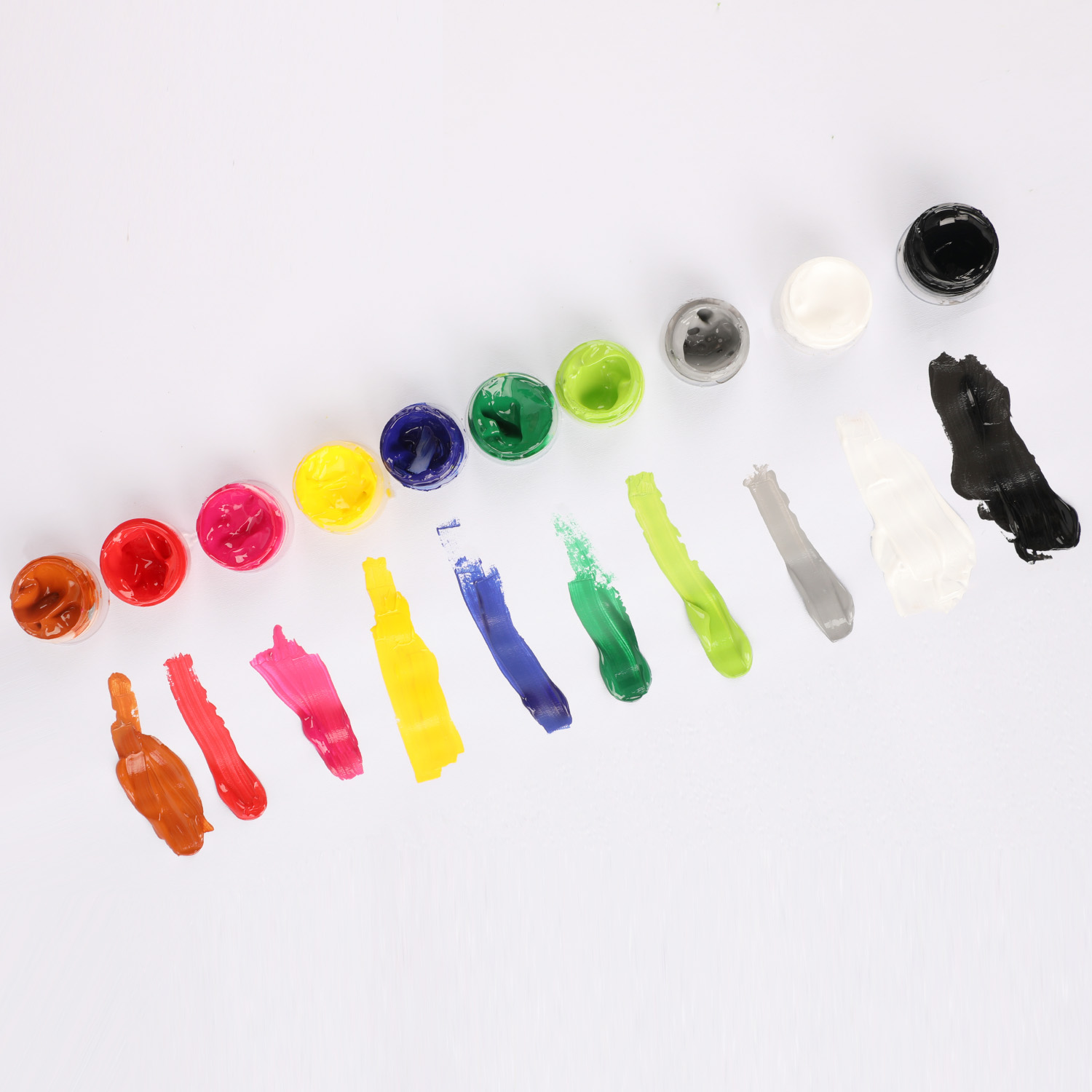 2 Fl.oz Professional Art Paints Set Acrylic Studio Art Painting 39 Colors Bulk Package or Custom Package 200 Bottles Welcomed