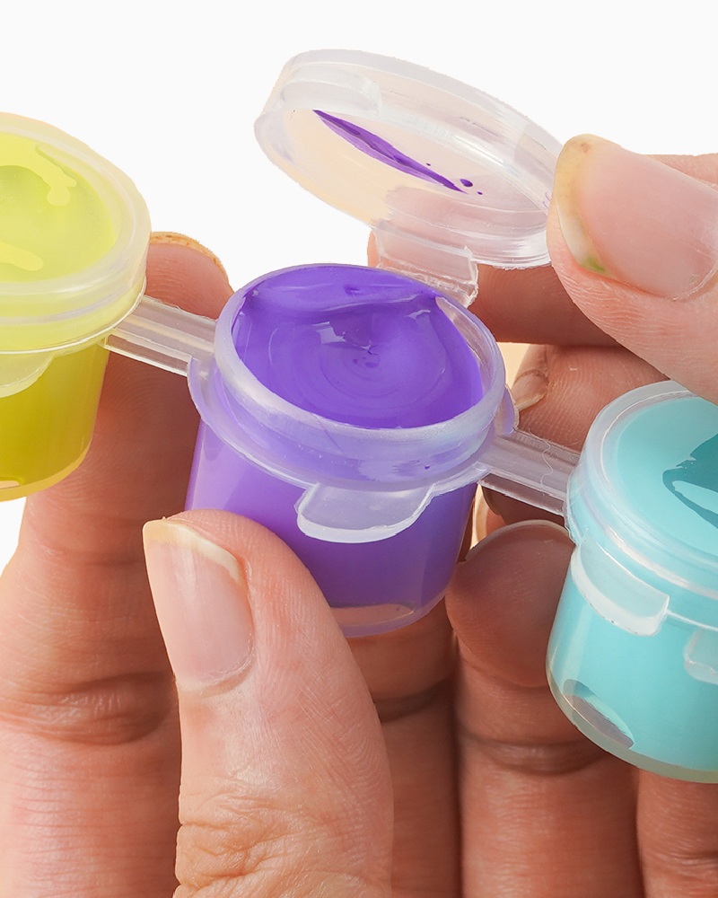High Coverage Mini Strip Pot Acrylic Paints Bright Color 6 Pot 5 ML Acrylic Paint Strip