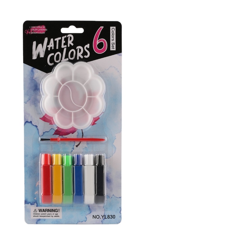 Factory Supply 6 Color 6 ML Aquarela Watercolor Color Paint Set