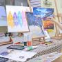 White Blank Art Boards Mini Stretched Artist Canvas 