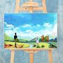 White Blank Square Canvas Wooden Frame Canvas Artist Stretched