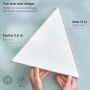 Stretched Canvas Triangle Blank Canvas on Pine Wood Frame 100% Cotton Art Supplies for Acrylic Pouring and Oil Painting