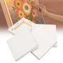 White Blank Stretched Artist Canvas Acrylic Oil Paint 