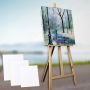 White Canvas Watercolor Cloth Frame DIY Painting Frame Canvas Blank Cotton Fabric Plain Painting for Artworks