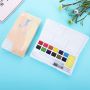 12/18/24 colors high quality foldable art solid watercolor paint sets for art painting