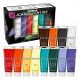 75ml Acrylic 12 - Color Paint Extra Large Tube art kids Acrylic Paint Set