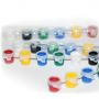 Bulk Wholesale Non-toxic Safe 6 colors 2ml Acrylic Paint Pots