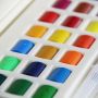 Amazon Hot Selling 24 Colors Solid Watercolor Paint with Water Brushes