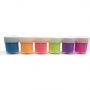 6 Non Washable Neon Colors UV Black Light Fabric Paint