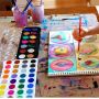 Factory price assorted Dry Pan Water Color Paint set 12-Pack W/ Paint Brush