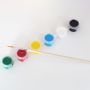 Wholesale kids crafting non-toxic 6 strip pot 3ml poster paint set