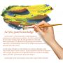 Professional Grade Acrylic Paint Set 20ml Jars All-purpose Use